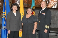 Dr. Yvette Roubideaux, Barbara Green, RADM Kevin Meeks